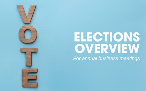 Vote in wooden letters on the left of a light blue background. White text on the right reads, 